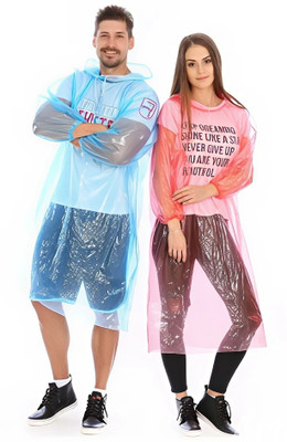Homogen Self Design, Solid Unisex Raincoat