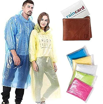 Kingmart Solid Unisex Rain Card