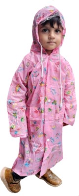 D8211K Graphic Print Boys & Girls Raincoat