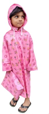 D8211K Graphic Print Boys & Girls Raincoat