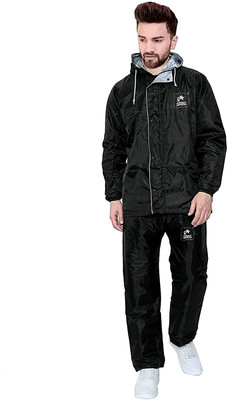 CRYSTAL REVENUE Solid Men Raincoat