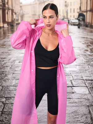 Sumer Textiles Solid Men & Women Raincoat