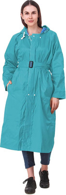 FASHIONIO Solid Women Raincoat