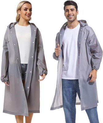 INFISPACE Solid Men & Women Raincoat