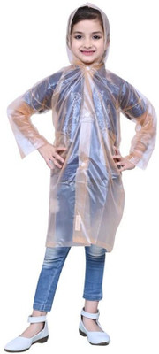FASHIONIO Solid Boys & Girls Raincoat