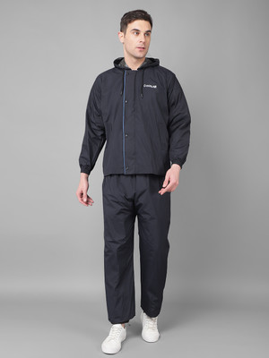 Dollar Dollar Rainguard Men's PVC Full Sleeve Solid Reversible Raincoat Set Solid Men Rain Suit