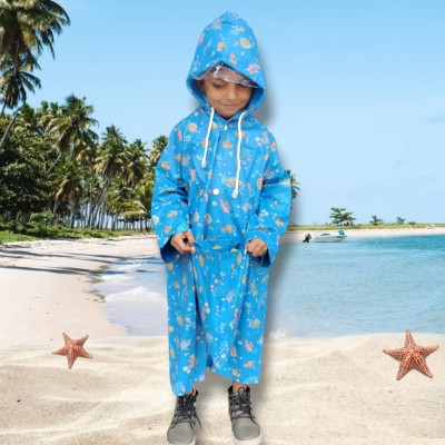 D8211K Graphic Print Boys & Girls Raincoat