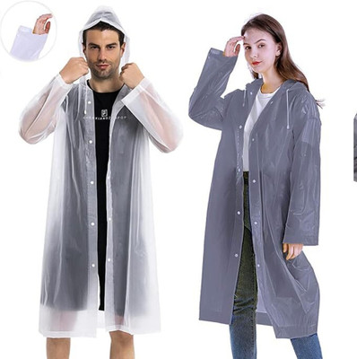 INFISPACE Solid Men & Women Raincoat