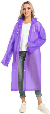 JHSENT Solid Men & Women Raincoat