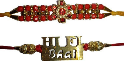 lekhbhav Designer LK317 Assorted Rakhi  Set(2)