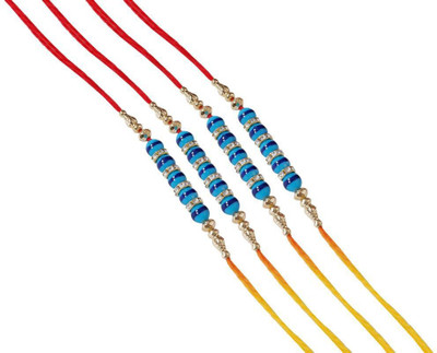 VCARTNOW Thread SNDBCB5024fk Mauli Thread Rakhi  Set(PACK OF 4)