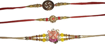 DARSHITABHAV Designer New_Mangalam53_FW Assorted Rakhi  Set(3)