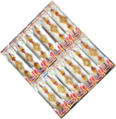 BHAVYA SALES Designer skt1047_New_Rakhi_set-N2 Assorted Rakhi  Set(Designer Rakhi Set of 12 for beloved brother)