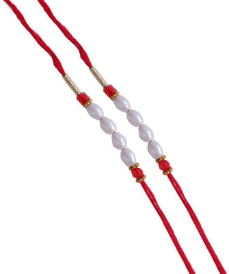 VCARTNOW Thread SUNDWB1012fk Assorted Rakhi  Set(PACK OF 2 RAKHI)