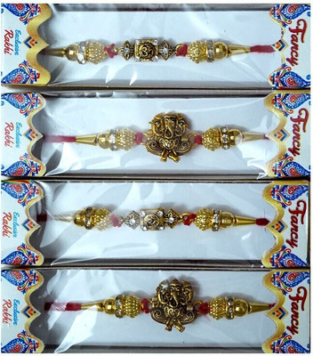 BHAVYA SALES Designer SKT1022_New_Rakhi_set-N2 Assorted Rakhi  Set(Pack of 4 rakhi)