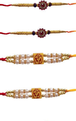 BHAVYA SALES Designer M126_New_Rakhi_set-N2 Assorted Rakhi  Set(DESIGNER HANDMADE RAKHI SET)