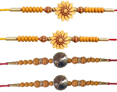 BHAVYA SALES Designer NR14-N2 Assorted Rakhi  Set(4)