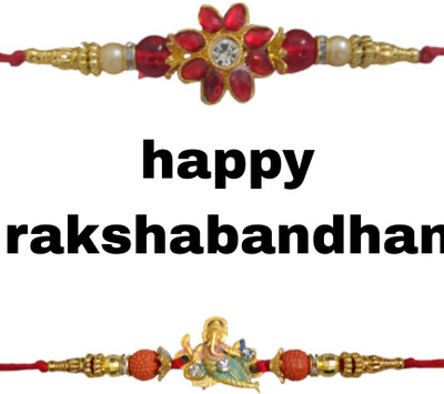 lekhbhav Designer MNM21 Assorted Rakhi  Set(2)