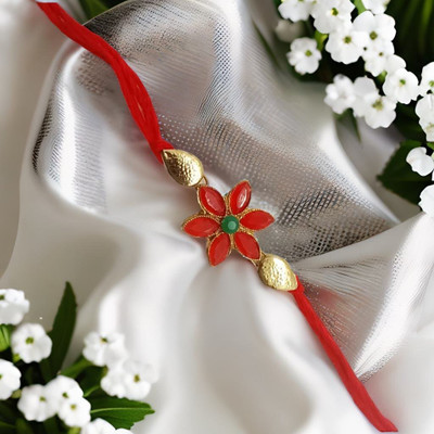 Shree Enterprises Thread shree 01258RAKHI 521 Kundan Chawal Roli Pack  Set(1 BHAI RAKHI)