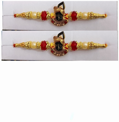 BHAVYA SALES Designer NR61-N2-11 Assorted Rakhi  Set(2 Rakhi)