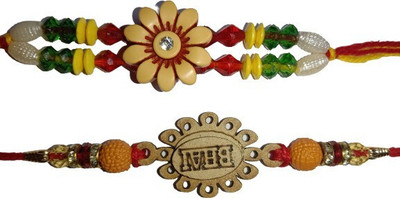 lekhbhav Designer Mangalam272 Assorted Rakhi  Set(2)