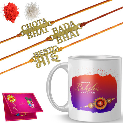 MM9E Thread DP-RR3-M3-R48 Mauli Thread Mug  Set(Rakhi)