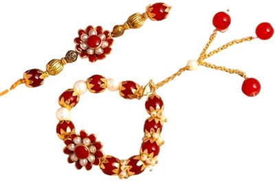 Aamrapali Silver Gems Thread Rakhi(UJ)-14-AP:P2 Mauli Thread Rakhi  Set(2 Rakhi)