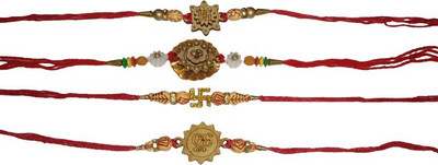 DARSHITABHAV Designer New_Mangalam52_FW Assorted Rakhi  Set(4)