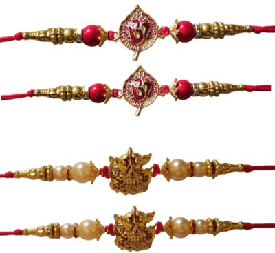 BHAVYA SALES Designer skt1068_New_Rakhi_set-N2 Assorted Rakhi  Set(4)