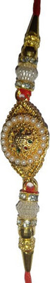 BHAVYA SALES Designer Mangalam206-11-N2 Pearl Rakhi  Set(2)