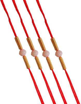 VCARTNOW Thread SNDWBG1414fk Assorted Rakhi  Set(PACK OF 4)