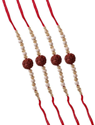 VCARTNOW Thread SUNDRRW154fk Mauli Thread Rakhi  Set(PACK OF 4)