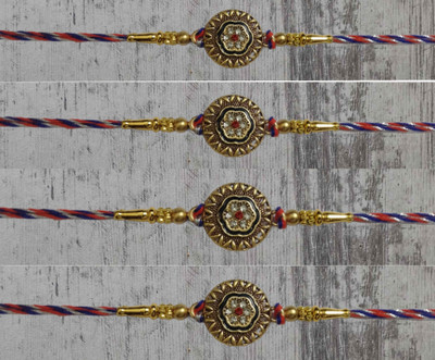 BHAVYA SALES Designer BD-BE-BF-BM_New_Rakhi_set-N2 Assorted Rakhi  Set(Designer handmade ethnic rakhi for brother and sister)