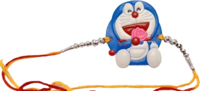 Sprha J-RAKHI 763 Assorted Rakhi  Set(Soft Rubber Doraemon Kids Rakhi 1 Set)