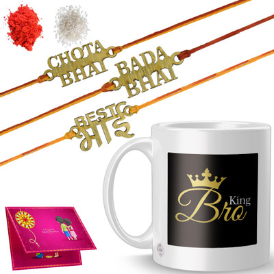 MM9E Thread DP-RR3-M3-R22 Mauli Thread Mug  Set(Rakhi)