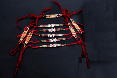 ARHAM COLLATION Designer 225 Assorted Rakhi  Set(1)