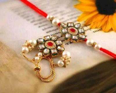 Sivori Thread Rakhi(UJ)-42 Mauli Thread Rakhi  Set(2 Rakhi)