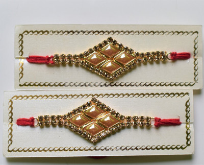 Real Craft Designer R-273-19.6-Set-2 Assorted Rakhi  Set(2 Rakhi)