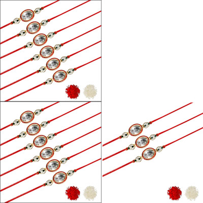AARON INC Thread Ai_Rakhi_00001423595 Mauli Thread Rakhi  Set(Pack of 15 Rakhi)