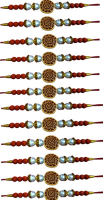 BHAVYA SALES Designer S543-N2 Assorted Rakhi  Set(12)