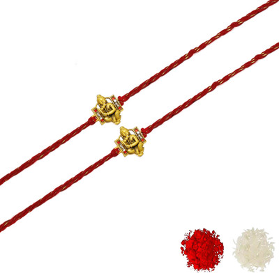 PRAHAN INTERNATIONAL Thread Ai_Rakhi_00001423584 Mauli Thread Rakhi  Set(Pack of 02 Rakhi)