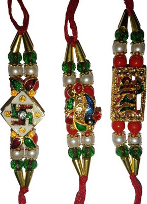 DARSHITABHAV Designer New_Mangalam404_FW Assorted Rakhi  Set(3)