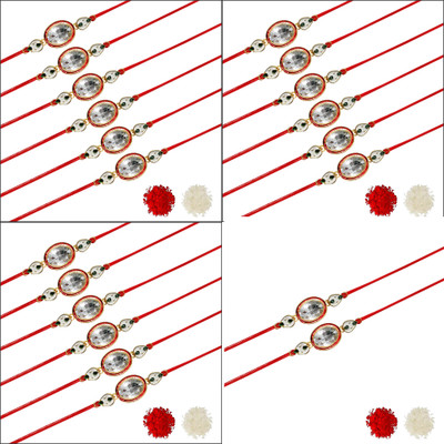 AARON INC Thread Ai_Rakhi_00001423595 Mauli Thread Rakhi  Set(Pack of 20 Rakhi)