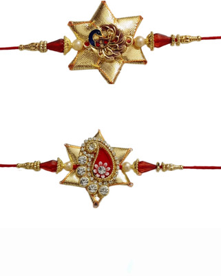lekhbhav Designer SKT1162 Assorted Rakhi  Set(2 rakhi)