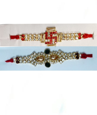 lekhbhav Designer SKT1087_New_Rakhi_set Assorted Rakhi  Set(2 RAKHI)