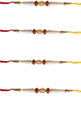 lekhbhav Designer S484 Assorted Rakhi  Set(DESIGNER HANDMADE RAKHI SET)