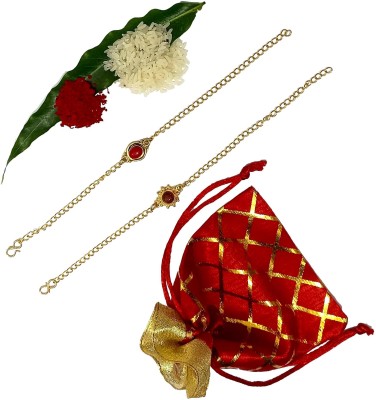 JDDCART Bracelet RRRP027JD Assorted Rakhi  Set(2 Rakhi)