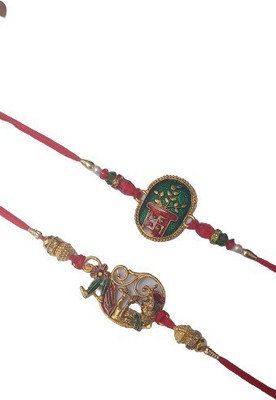 DARSHITABHAV Designer New_Mangalam79_FW Assorted Rakhi  Set(2)