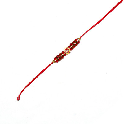 BHAVYA SALES Designer NR8-11-N2 Mauli Thread Rakhi  Set(Om Rakhi Set of 5)