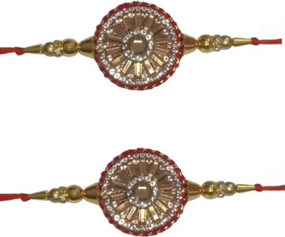 lekhbhav Designer LK376 Assorted Rakhi  Set(2 rakhi)